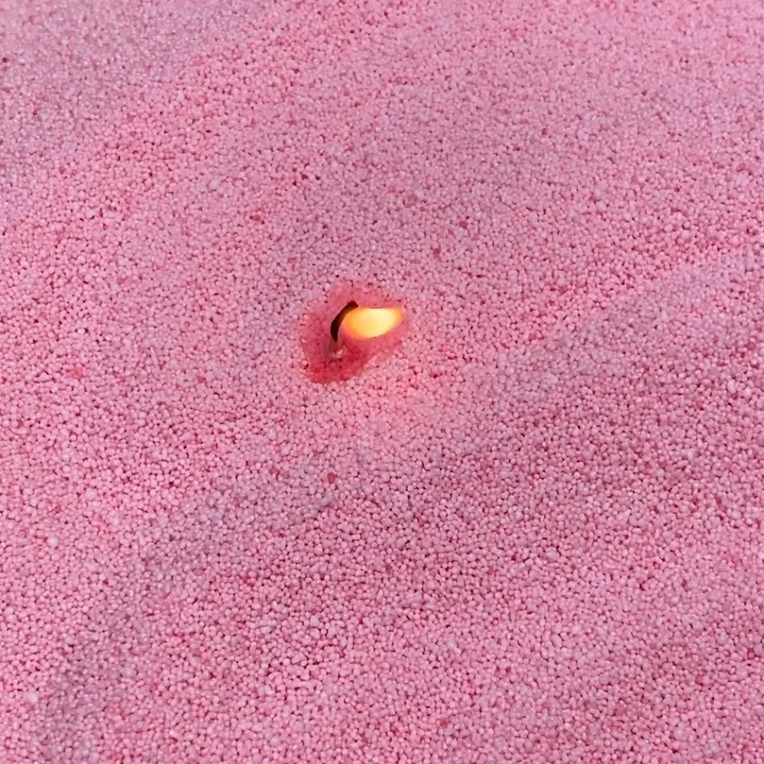 Powdered Candle Refill Kit – Unscented Dark Baby Pink, 330g